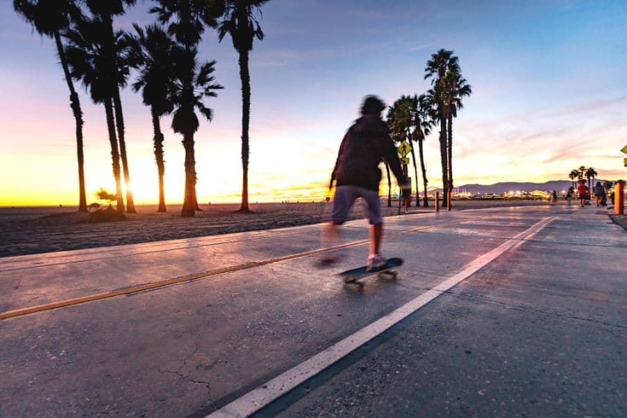 Skateboarding in California