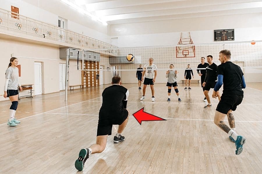 The Libero player in volleyball is responsible for defense, as well as beginning counterattacksThe Libero player in volleyball is responsible for defense, as well as beginning counterattacks